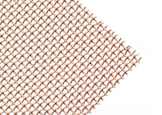 Alambre de cobre no magnético Mesh Sheets/diámetro de red de cobre de la malla 0.05m m