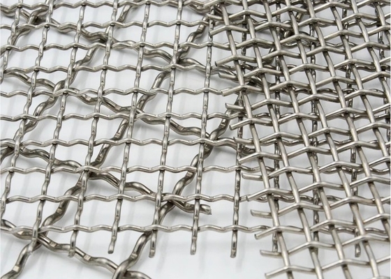 alambre prensado inoxidable Mesh Intermediate Construction Rigid Barbecue de 0.5m m