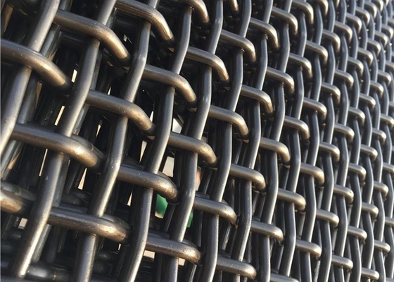 Carbono tejido prensado de acero suave galvanizado de la malla de alambre 10m m