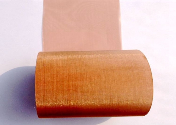 muestra libre de cobre de la tela tejida de 80x80 Mesh Copper Wire Mesh los 0.11-0.12m