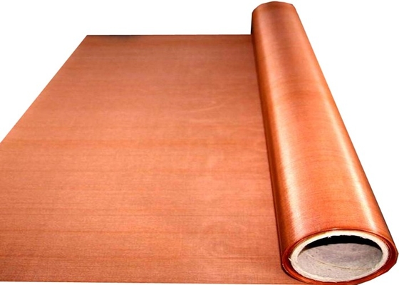 muestra libre de cobre de la tela tejida de 80x80 Mesh Copper Wire Mesh los 0.11-0.12m