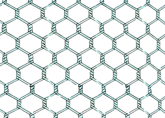 Malla de alambre galvanizada 0.5-5.0m m hexagonal torcida doble del pollo de la malla de alambre