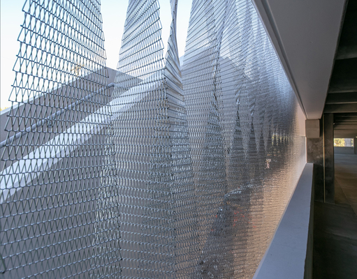 metal el 1m arquitectónico Mesh Powder Coated Corrosion Resistance del 1.2m