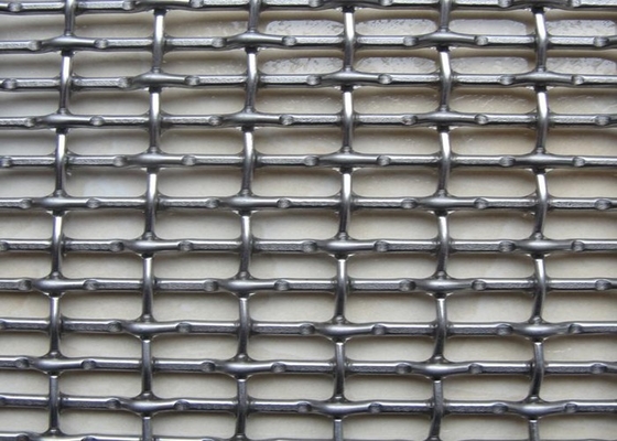 Alambre de cobre de cobre amarillo Mesh Panels, malla decorativa arquitectónica tejida SS