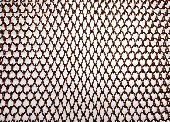 Pañería de la bobina del metal de la anchura de Diamond Hole Architectural Metal Mesh los 0.5-2m