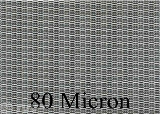 Micrón inoxidable 24x110 de Mesh Filter Cloth 80 del alambre de acero de la armadura holandesa