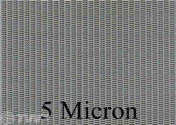 T316 200x1400 Mesh Dutch Weave Screen Mesh, tela del filtro de 5 micrones