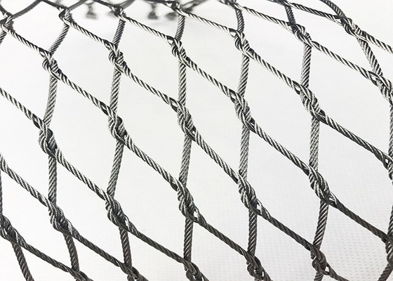 Diámetro inoxidable flexible de Mesh Rope Woven 1.2m m 1.6m m del alambre de acero