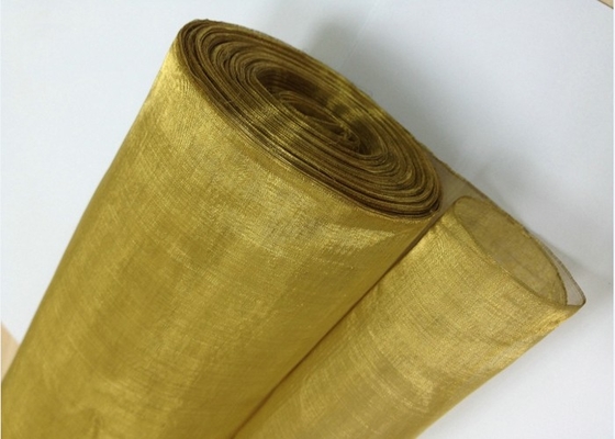 Malla de alambre de cobre amarillo decorativa SWG37 50X50 Mesh Golden/color amarillo