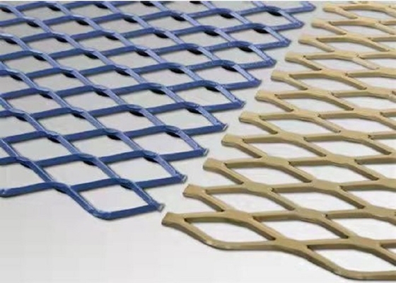 El metal ampliado de aluminio Mesh Sheet Diamond Shaped Patterns ISO9001 aprobó