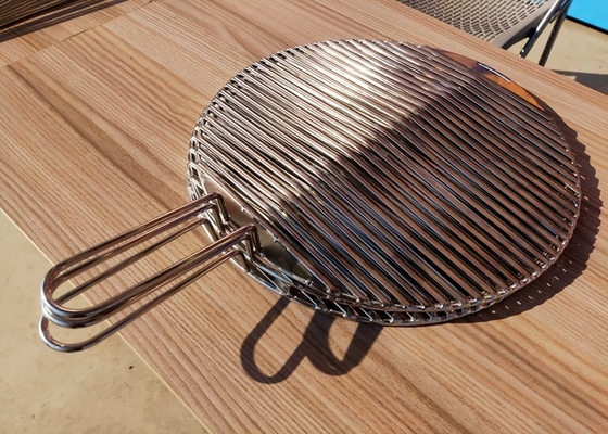 316 304 parrillas de acero inoxidables sanas/higiénicas color platas para la BARBACOA