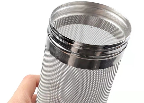 La tela cruzada teje el producto modificado para requisitos particulares frío de acero inoxidable del filtro de café del brebaje 304