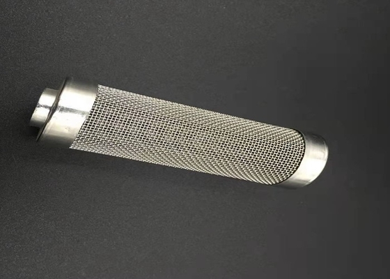 Alambre de acero inoxidable bordeado 635mesh Mesh Tube Cylinder Filters de 2m m