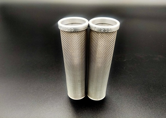 Alambre de acero inoxidable bordeado 635mesh Mesh Tube Cylinder Filters de 2m m