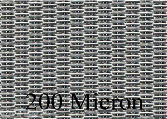 tela filtrante de la malla/200 micrones de 12x64 Mesh Stainless Steel Dutch Wire