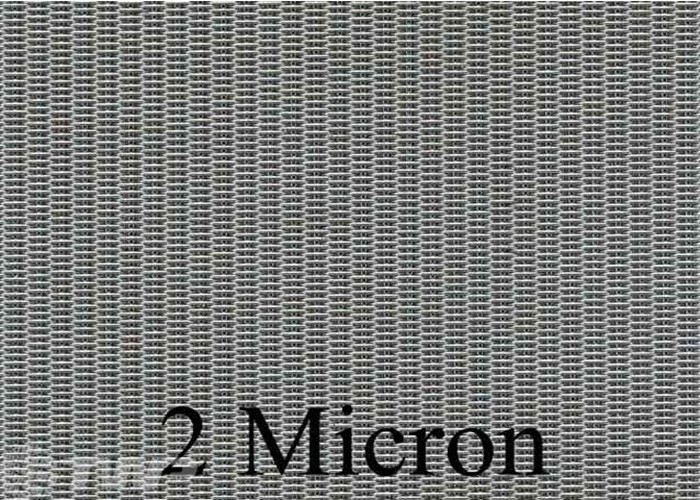 Plain Dutch Woven Wire Cloth , 325x2300 Mesh SS316 2 Micron Filter Cloth