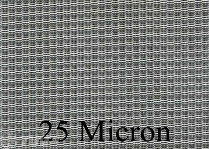 malla de alambre de 80x700 Mesh Dutch Weave Stainless Steel, tela filtrante de 25 micrones